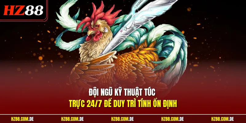 Đội ngũ kỹ thuật túc trực 24/7 để duy trì tính ổn định 