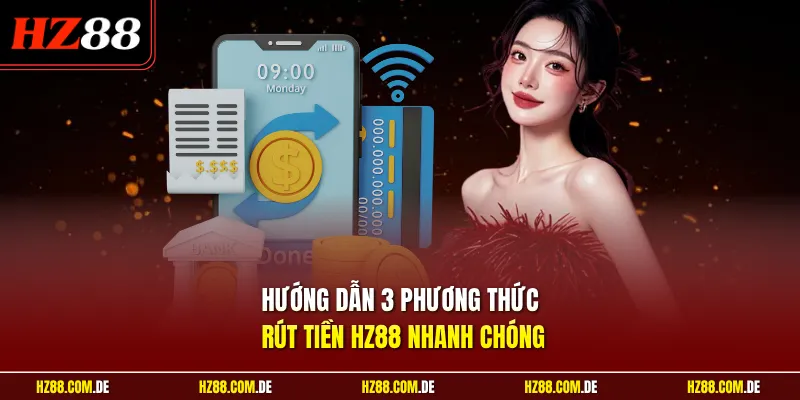 Hướng dẫn 3 phương thức rút tiền HZ88 nhanh chóng
